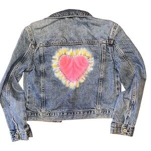 Girls Heart Denim Jacket